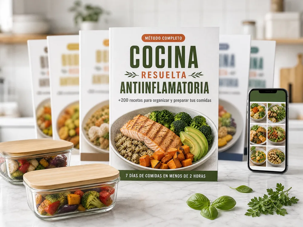 Cocina Resuelta Antiinflamatoria: el método completo, los 5 bonos y la app